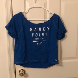 Abercrombie & Fitch Blue Cape Code Crop Top